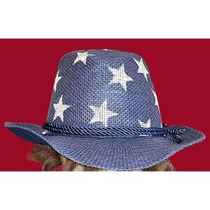 Blue Western Hat With Stars By Karma
